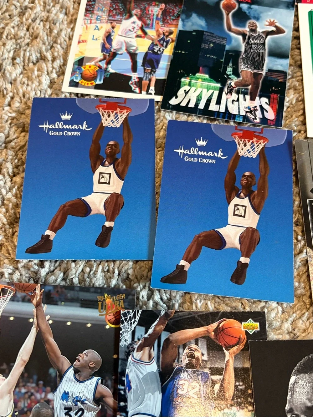 Shaquille O’Neal lot of 23 basketball card Orlando Magic LSU Tigers